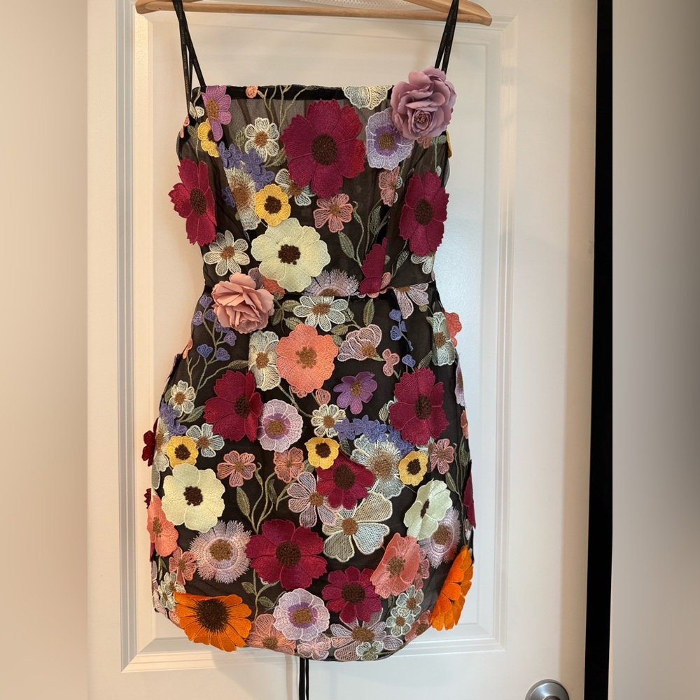NWOT BRONX AND BANCO BOUQUET MARAYA MULTI STRAPLESS MINI DRESS - Picture 6 of 15